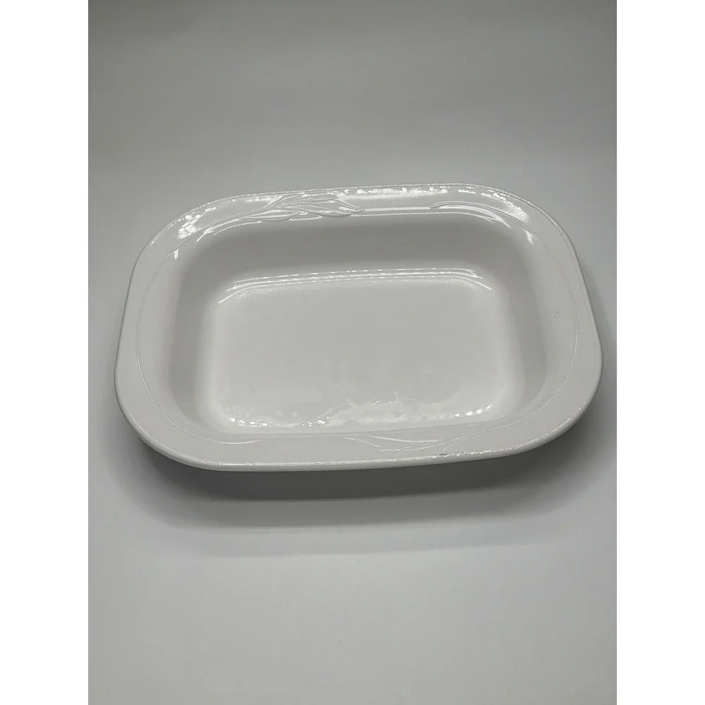 CorningWare L-15 Rectangular Baking Dish Oven Microwave Freezer White